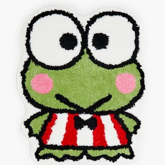 Keroppi Other - New Plush Keroppi Rug - Green, Pink, Red